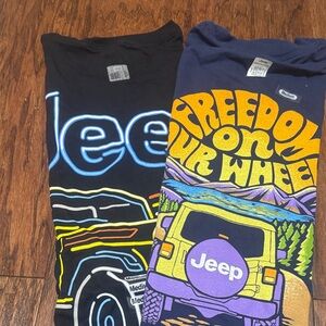 Jeep Black and Blue Graphic T-Shirts